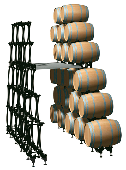 Oxoline barrels stacking system